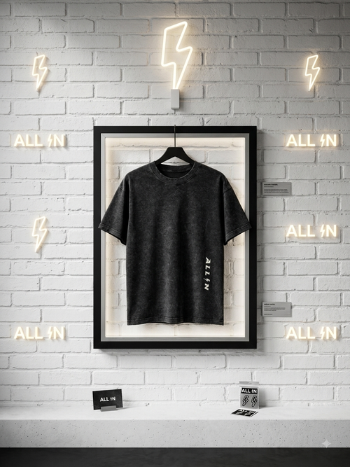 Grey stone wash TEE