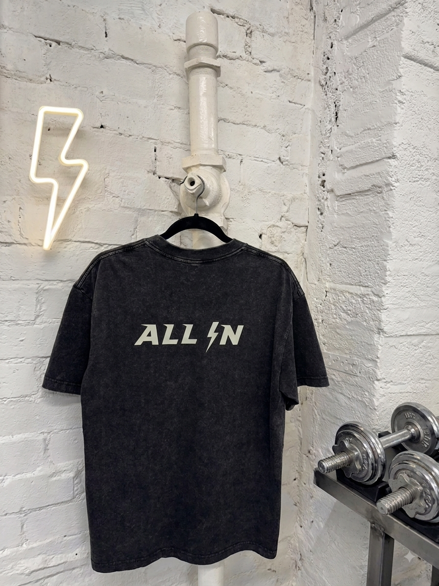 Grey stone wash TEE