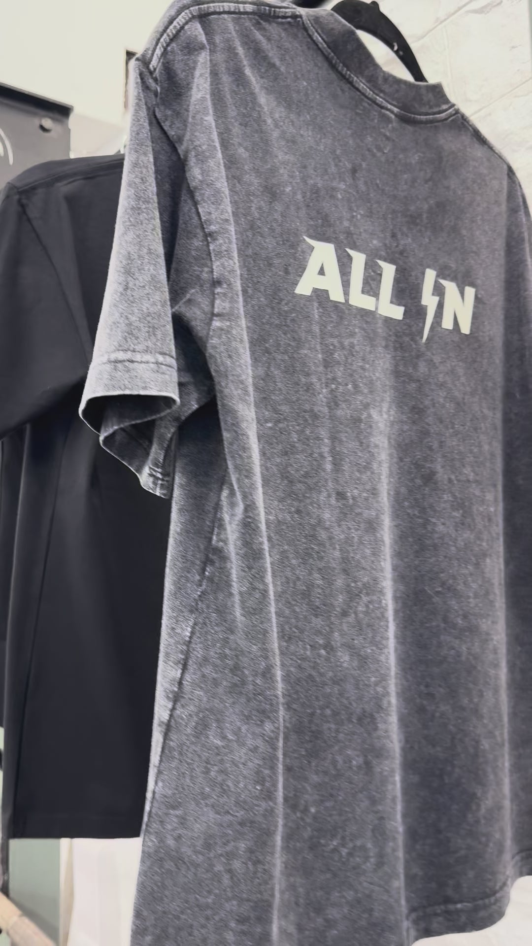 Grey stone wash TEE